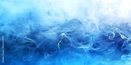 Abstract design with blue watercolor splash effect perfect for backgrounds centered copy space selective focus. Concept Abstract Design, Blue Watercolor, Splash Effect, Background, Copy Space, photo