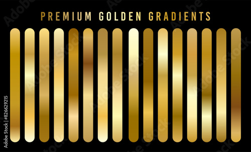 A large set of gold gradients