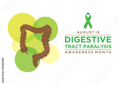 Digestive Tract Paralysis Awareness Month, observed in July, aims to raise awareness about digestive tract paralysis conditions, such as gastroparesis and chronic intestinal pseudo-obstruction (CIPO).