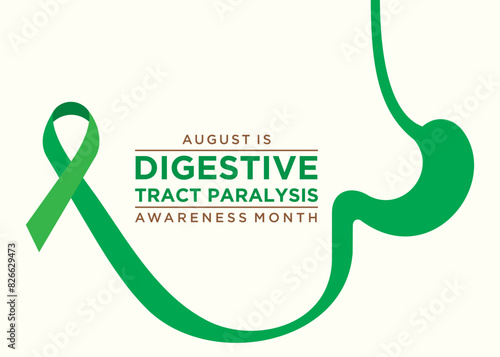 Digestive Tract Paralysis Awareness Month, observed in July, aims to raise awareness about digestive tract paralysis conditions, such as gastroparesis and chronic intestinal pseudo-obstruction (CIPO).