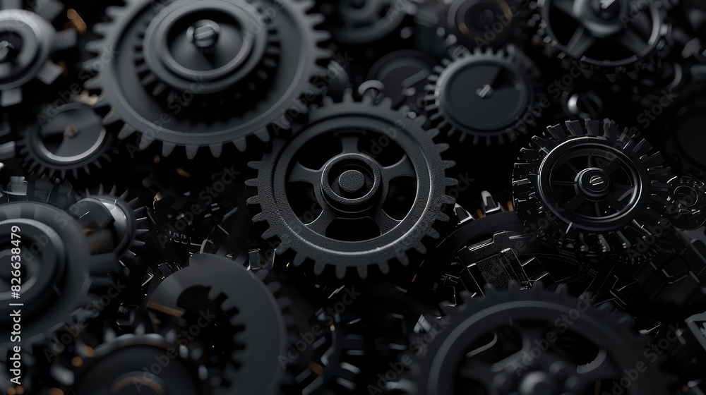 Black gear background featuring an engineering education and technical banner close up, technical excellence, hyper realistic, Overlay, gears in motion backdrop Black gear background featuring an engineering education and technical banner close up, technical excellence, hyper realistic, Overlay, gears in motion backdrop