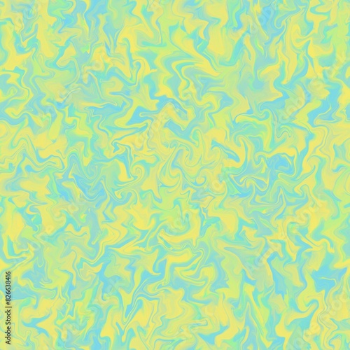 Seamless abstract textured pattern. Simple background yellow, blue texture. Digital brush strokes background. Designed for textile fabrics, wrapping paper, background, wallpaper, cover.