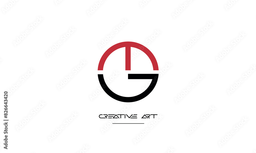 GM, MG, G, M abstract letters logo monogram GM, MG, G, M abstract letters logo monogram