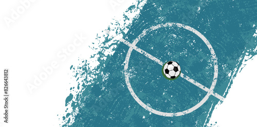 Football, soccer background, banner - vector illustration with empty place