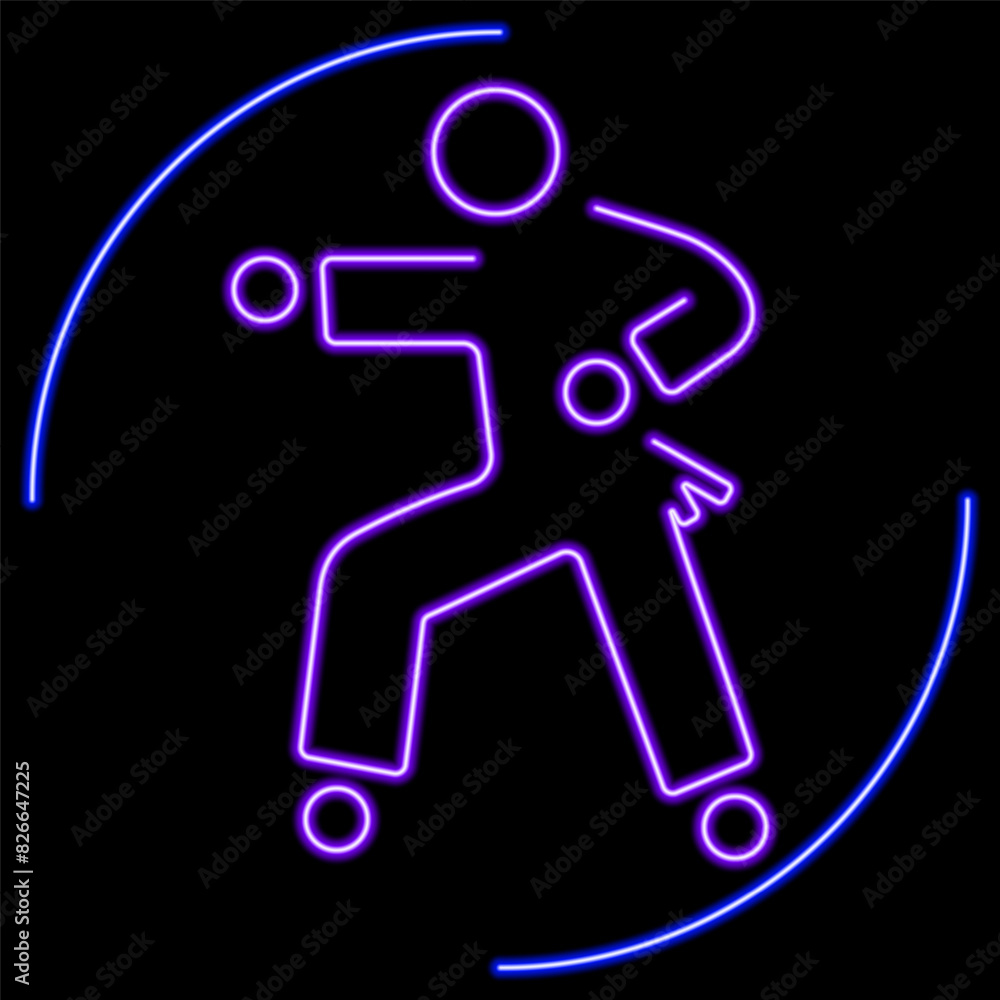 karate neon sign, modern glowing banner design, colorful modern design trend on black background. Vector illustration. karate neon sign, modern glowing banner design, colorful modern design trend on black background. Vector illustration.