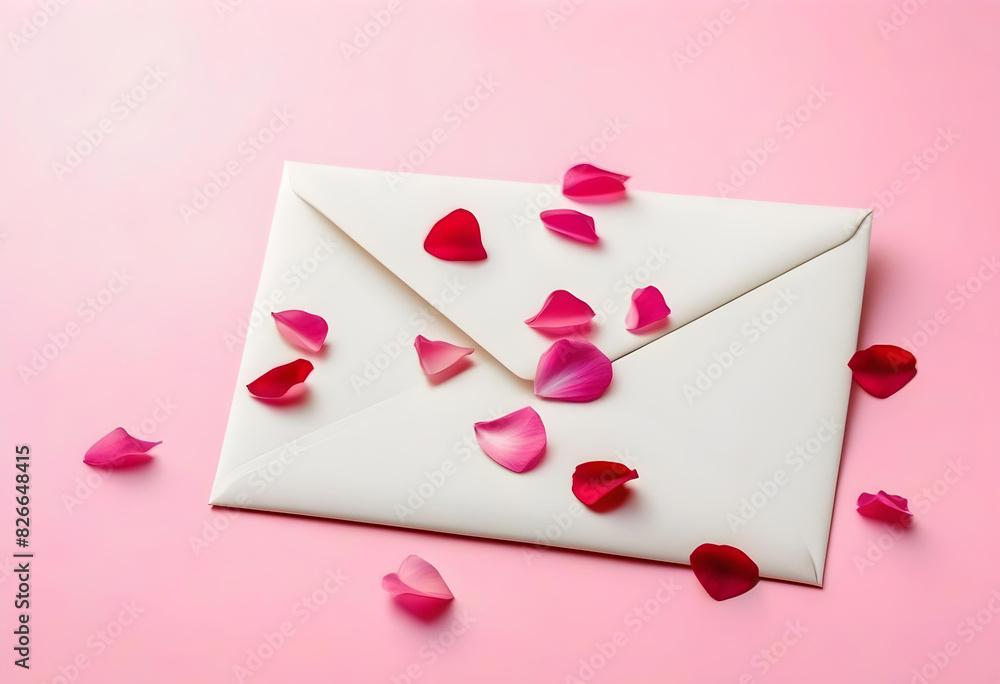 A close-up of pink flower petals scattered on a white surface A close-up of pink flower petals scattered on a white surface
