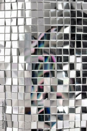 silver discoball background texture photo