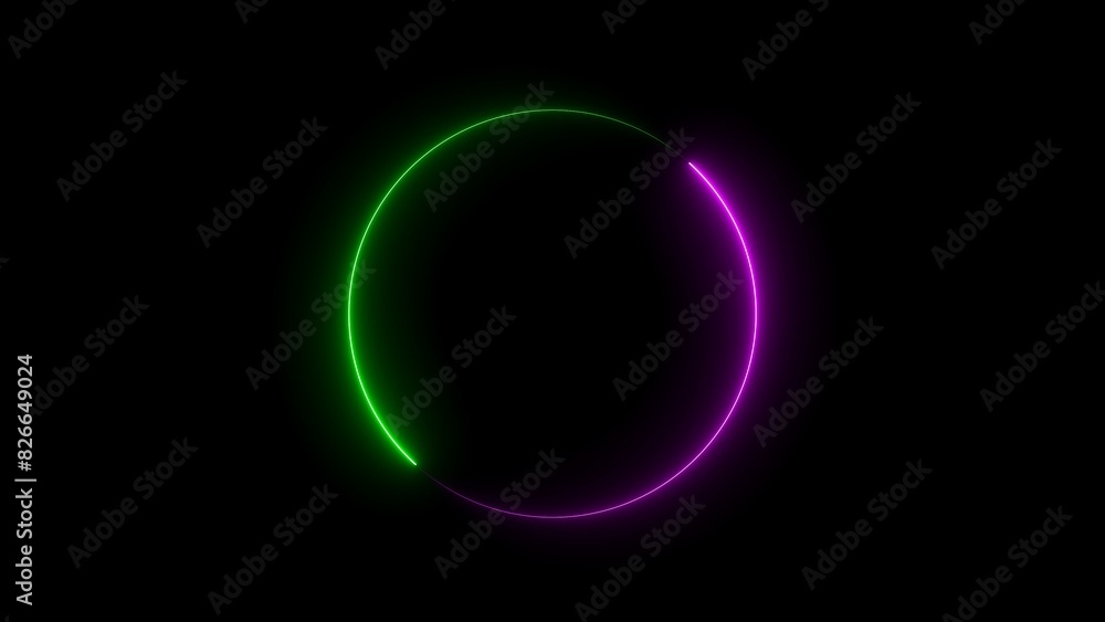 Abstract beautiful blue neon frame circle loading icon background illustration 4k. Abstract beautiful blue neon frame circle loading icon background illustration 4k.