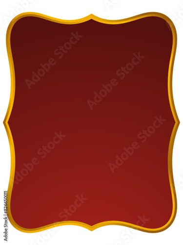 Aesthetic red vertical text box