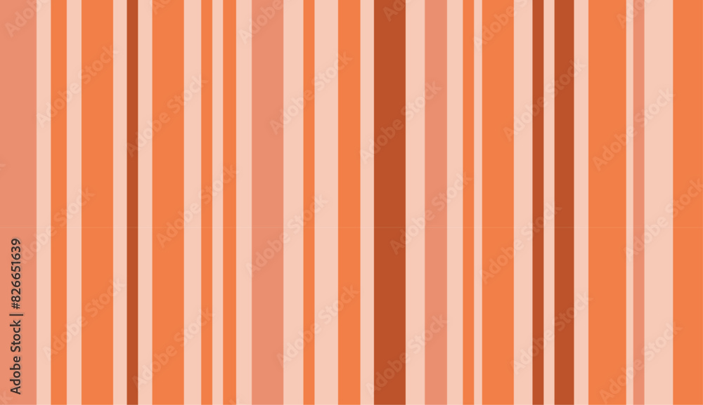 Obraz premium Seamless pattern of vertical orange and brown stripes. Geometric design for wallpaper and textile.