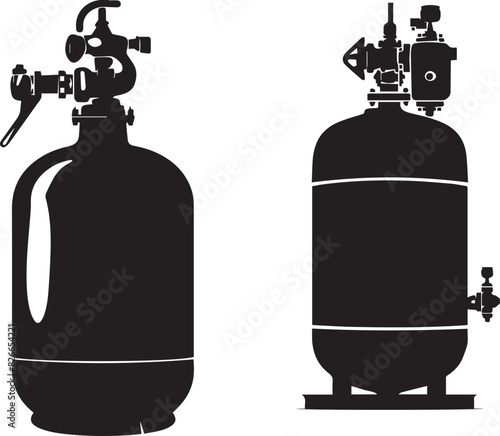 Gas Cylinder Vector Icon photo