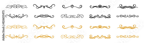 luxury classic royal gold vintage filigree decorative line vector set graphic design art deco illustration premium antique style beauty elegance decoration frame princess crown tiara swirl element	