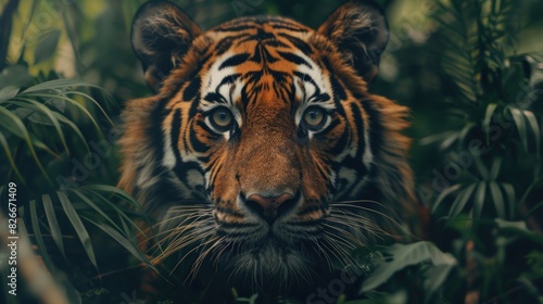 A tiger in the wild