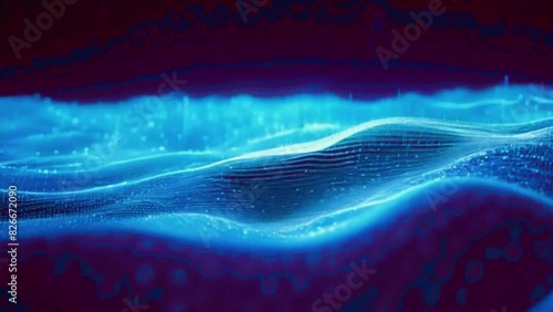 A massive wave of data surging across the screen, overwhelming with its sheer volume and fluid motion, 4K Glitter background High-Quality Animation Video