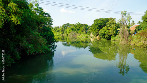 scenic landscape at sangker river photo