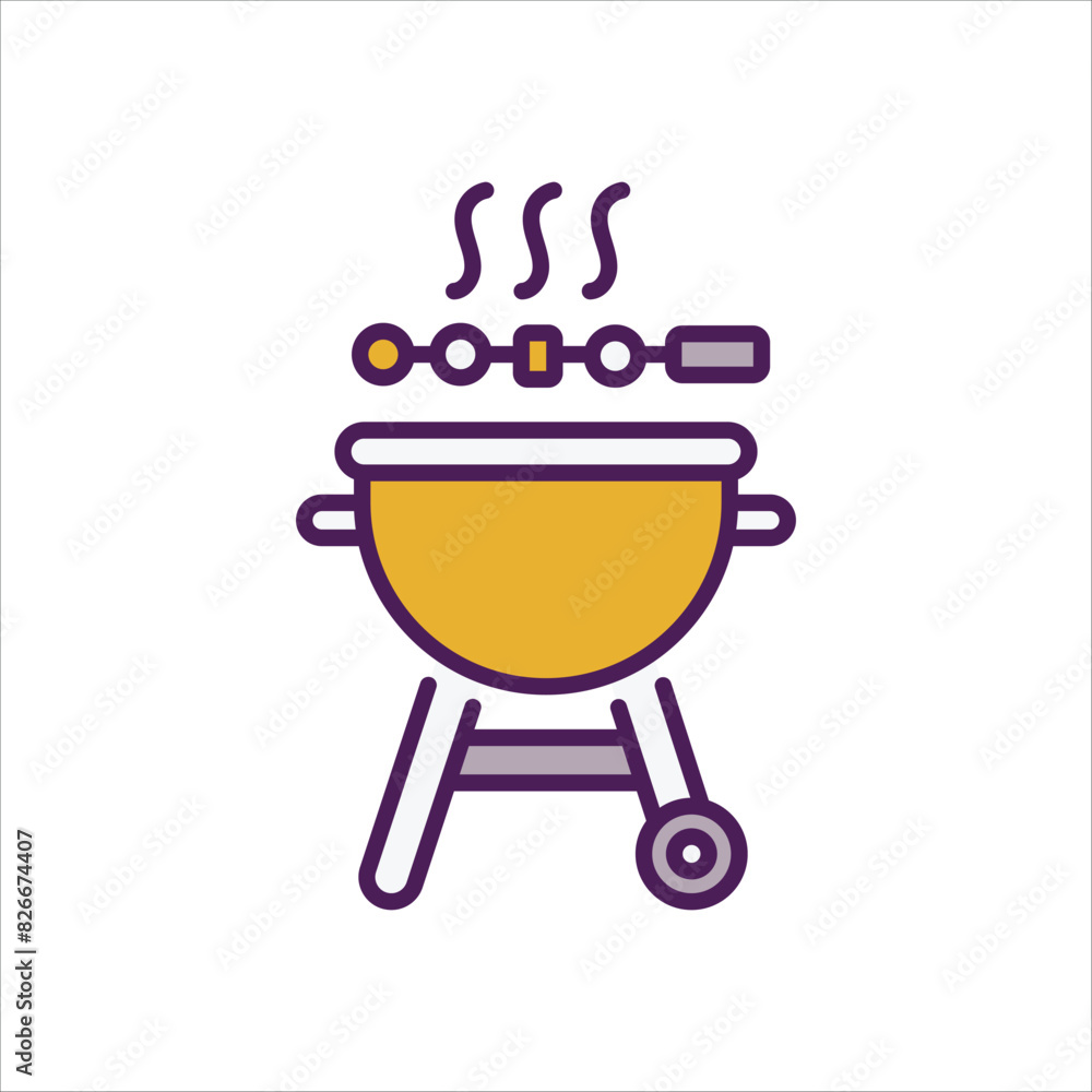 Barbecue vector icon Barbecue vector icon