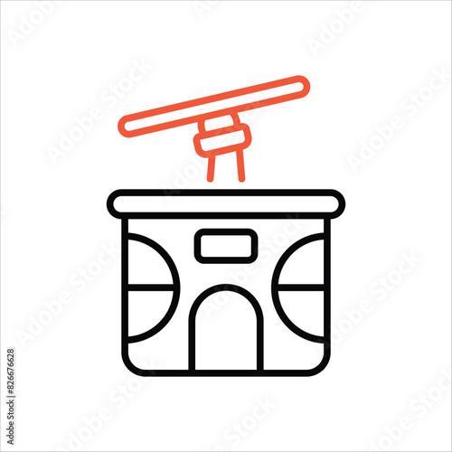 Cable Car vector icon