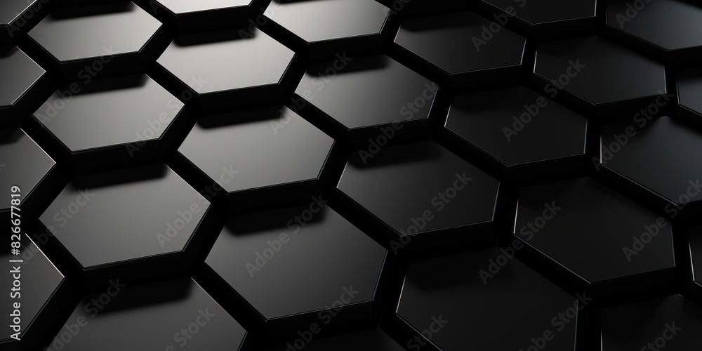 digital black hexagonal honeycomb background. digital black hexagonal honeycomb background.