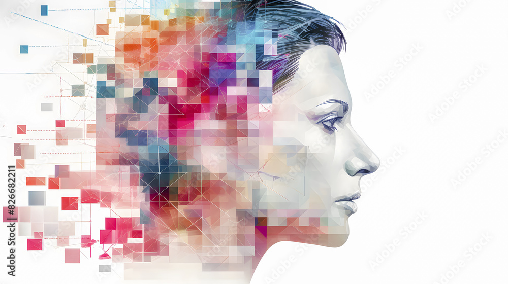 Creative Brainstorming Abstract Representation of a Human Head with Colorful Blocks and Splashes Symbolizing Innovative Thinking and Cognitive Processes Wallpaper Digital Art Poster Brainstorming Map Creative Brainstorming Abstract Representation of a Human Head with Colorful Blocks and Splashes Symbolizing Innovative Thinking and Cognitive Processes Wallpaper Digital Art Poster Brainstorming Map