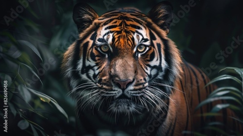 A tiger in the wild