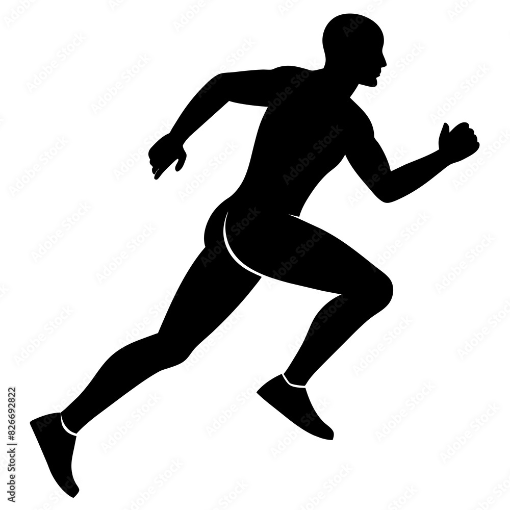 man running vector silhouette illustration man running vector silhouette illustration