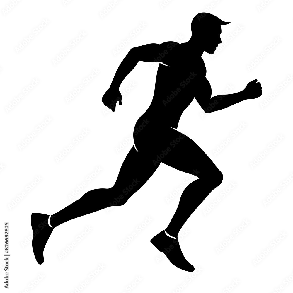 man running vector silhouette illustration man running vector silhouette illustration