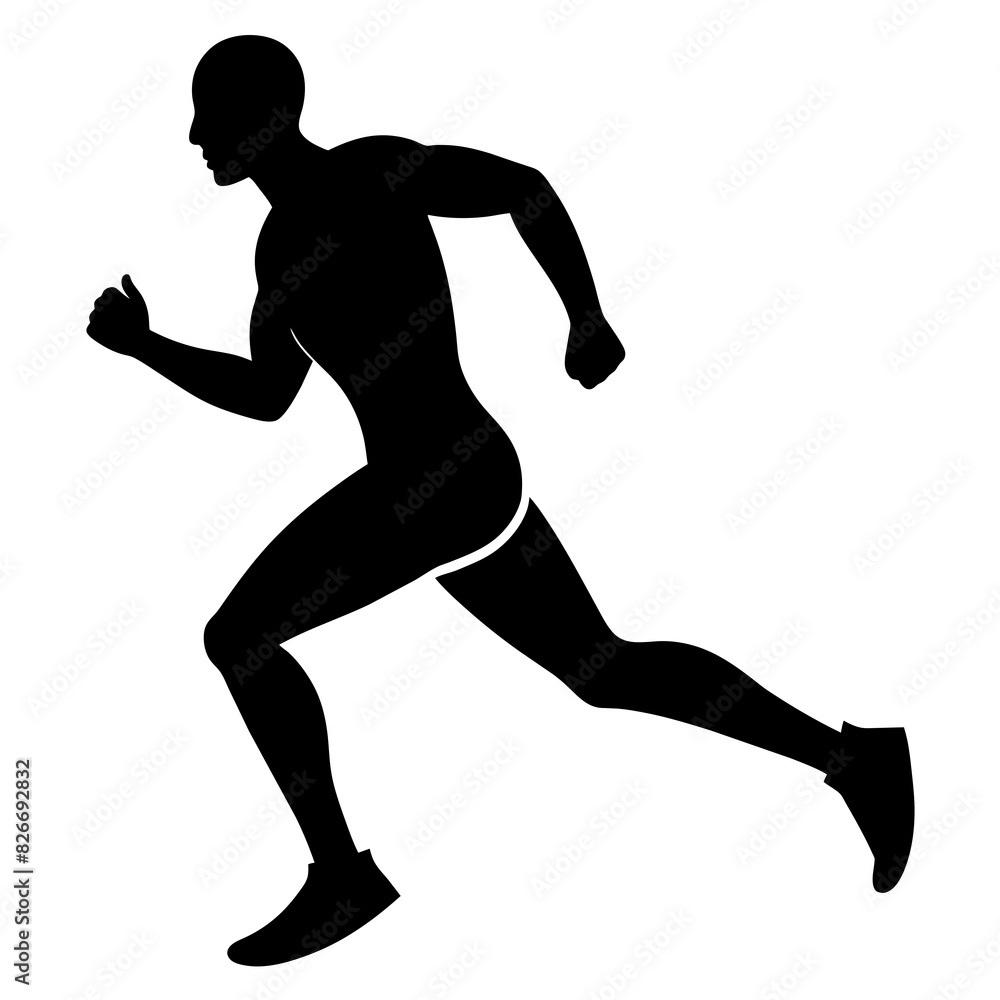 man running vector silhouette illustration man running vector silhouette illustration