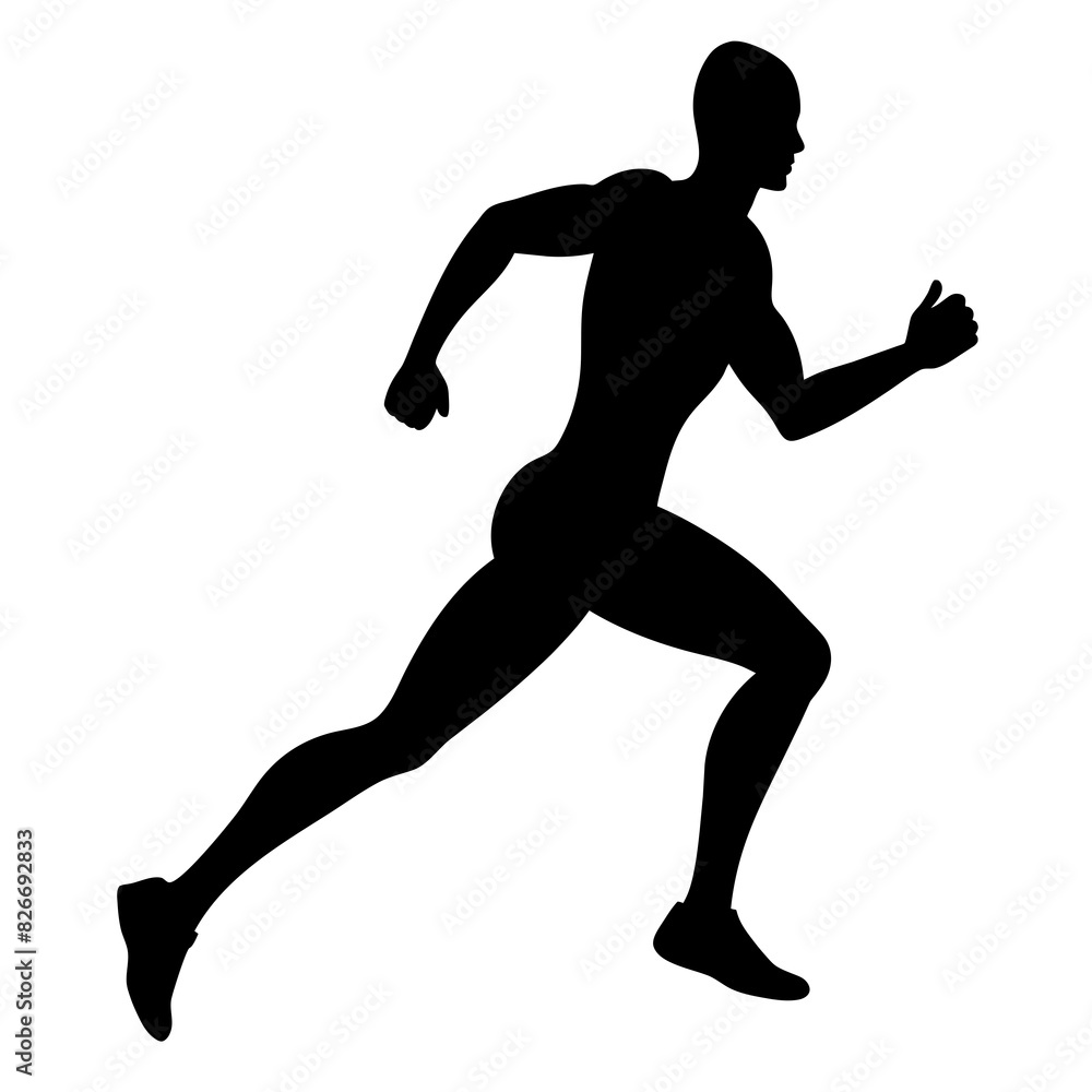 man running vector silhouette illustration man running vector silhouette illustration