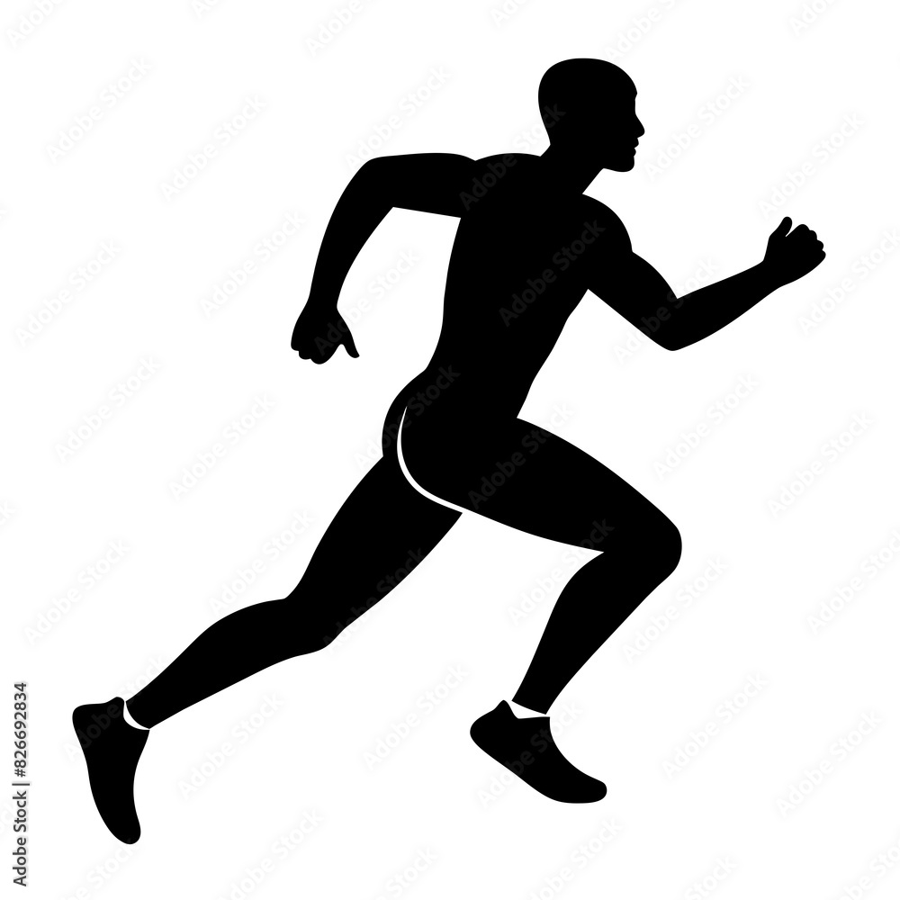 man running vector silhouette illustration man running vector silhouette illustration