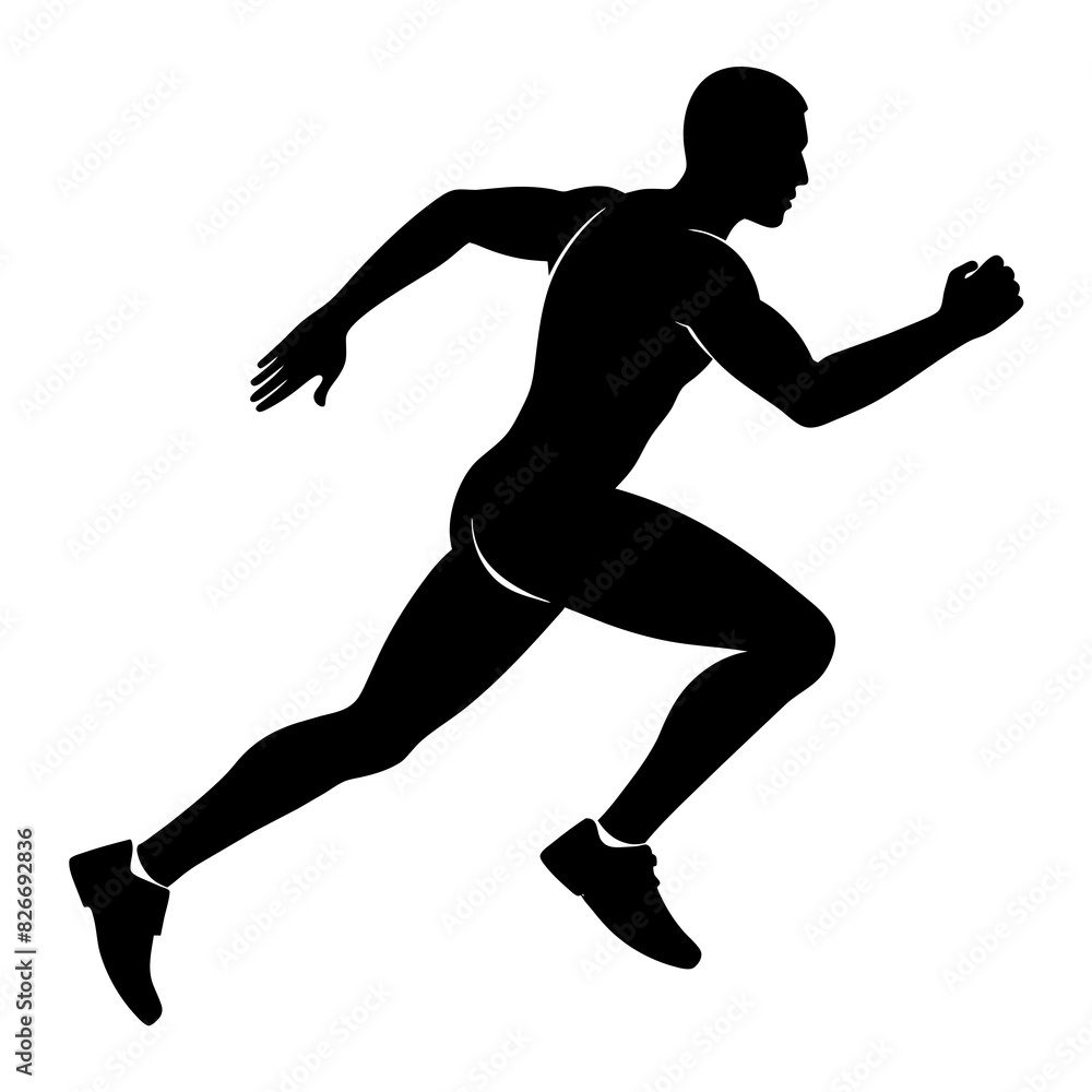 man running vector silhouette illustration man running vector silhouette illustration