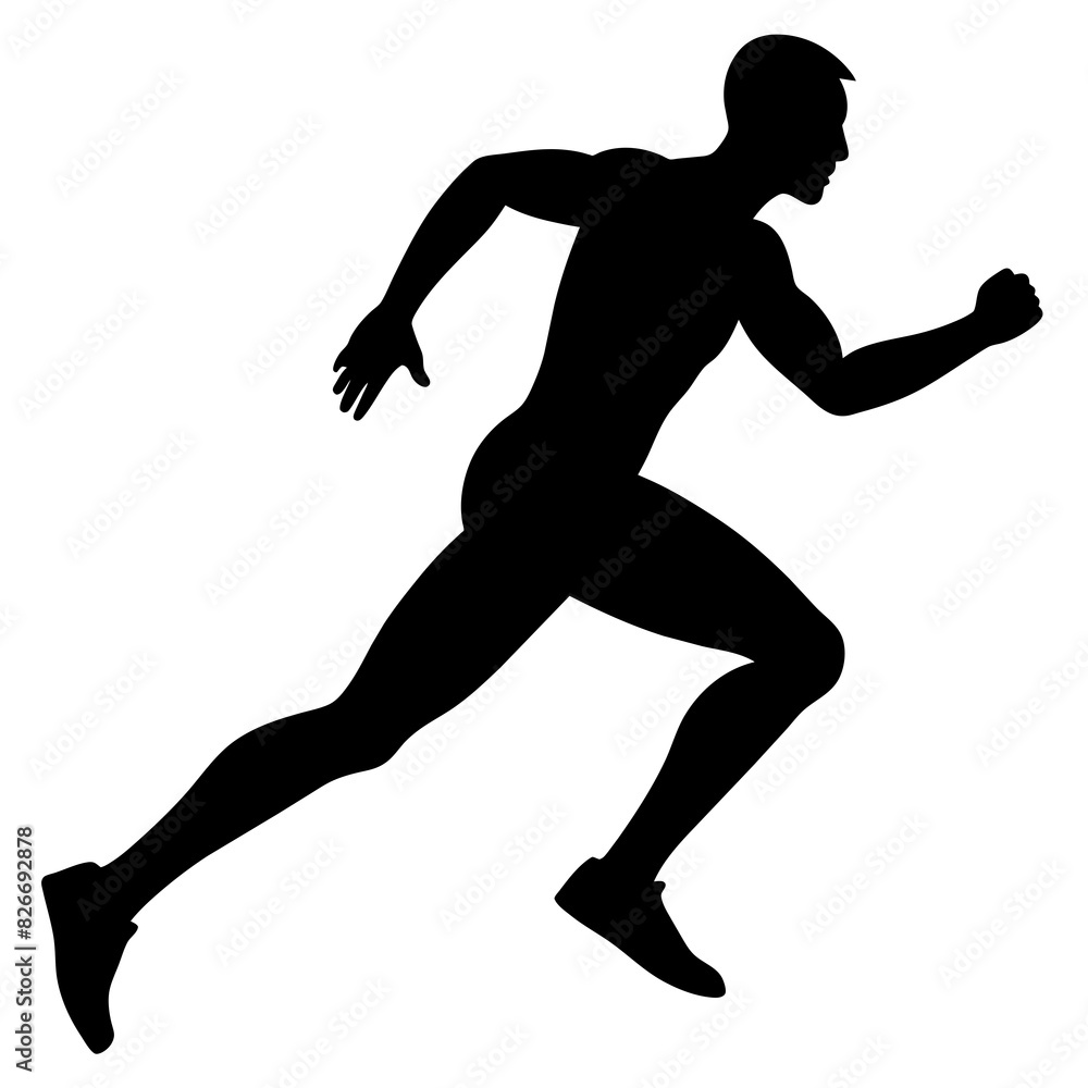 man running vector silhouette illustration man running vector silhouette illustration