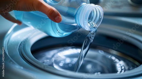 A Bottle Pouring Pure Water photo