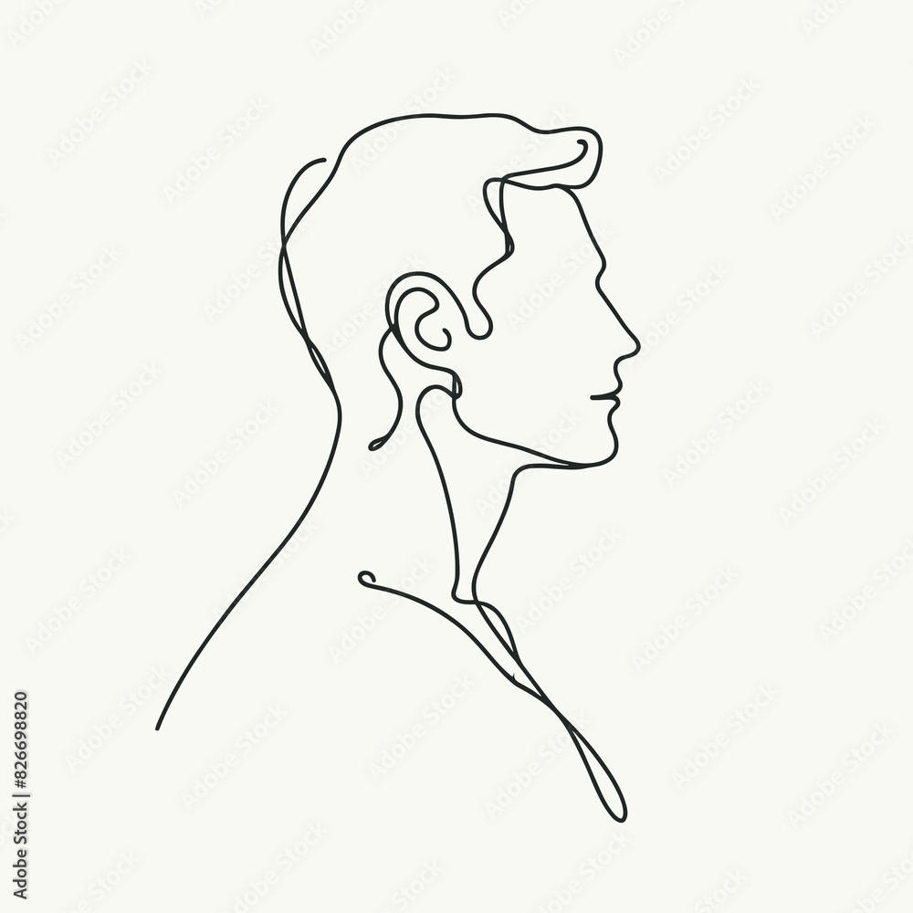 vector image white background man lineart vector image white background man lineart