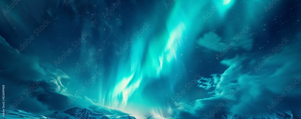 Fototapeta premium northern lights.