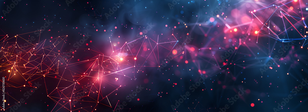 Abstract Technology Network, Glowing Nodes in Dark Theme, Dark Neon Nexus, Digital Synapse Abstract Technology Network, Glowing Nodes in Dark Theme, Dark Neon Nexus, Digital Synapse