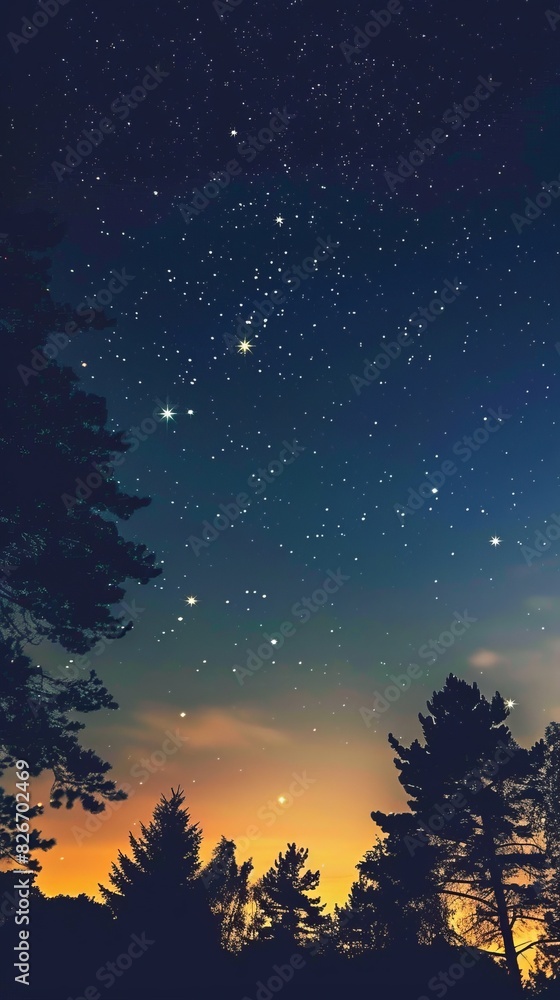 Fototapeta premium starry sky.