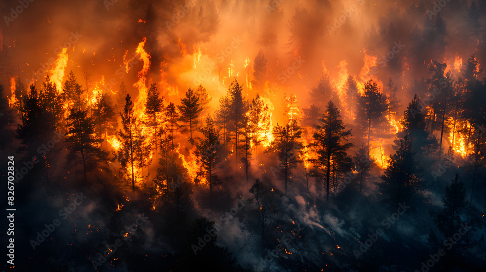 fire in the forest fire in the forest