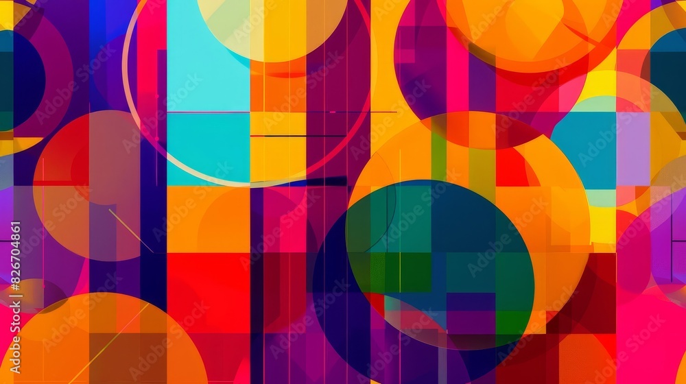 vibrant abstract geometric pattern with overlapping shapes and bold colors modern digital illustration for graphic design vibrant abstract geometric pattern with overlapping shapes and bold colors modern digital illustration for graphic design