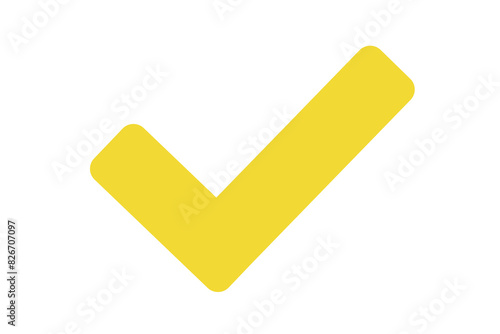 yellow check mark transparent background png file photo