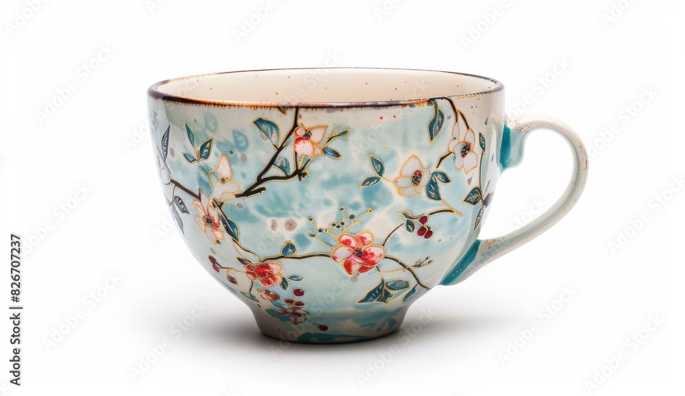 china teacup isolated on a white back china teacup isolated on a white back