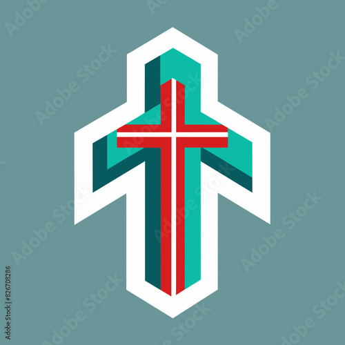 Iconic Christian Cross Symbol
