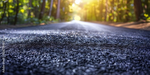 Turning Used Tires into Rubberized Asphalt Roads to Support Sustainable Urban Development. Concept Sustainable Urban Development, Recycling Tires, Rubberized Asphalt, Infrastructure Innovation