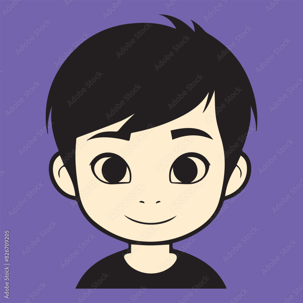 child with a smile cute boy face vector design child with a smile cute boy face vector design