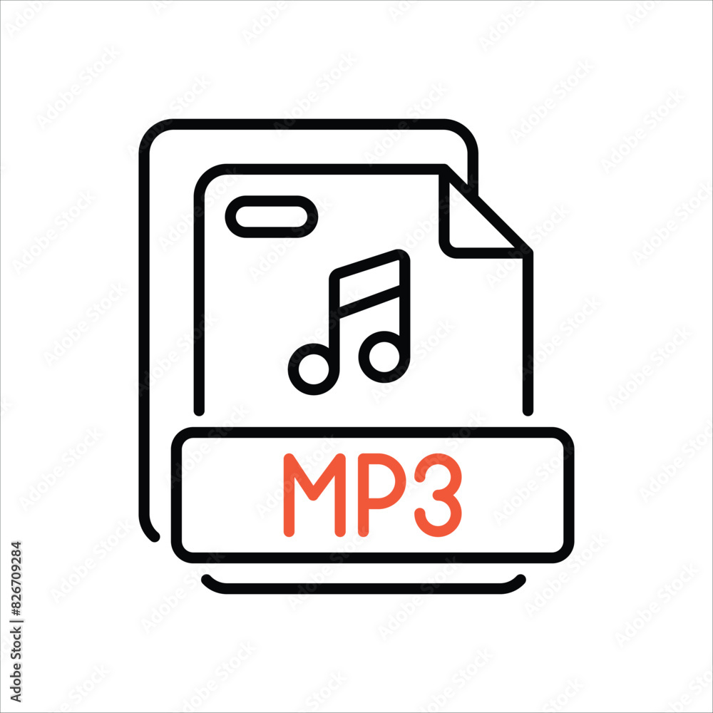 Mp3 vector icon Mp3 vector icon