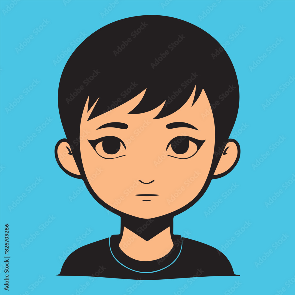 child with a smile cute boy face vector design child with a smile cute boy face vector design