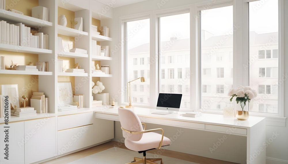white and gold theme interior modern minimalism photo realism white and gold theme interior modern minimalism photo realism