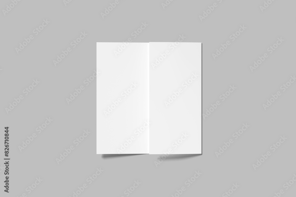paper trifold paper on gray background paper trifold paper on gray background