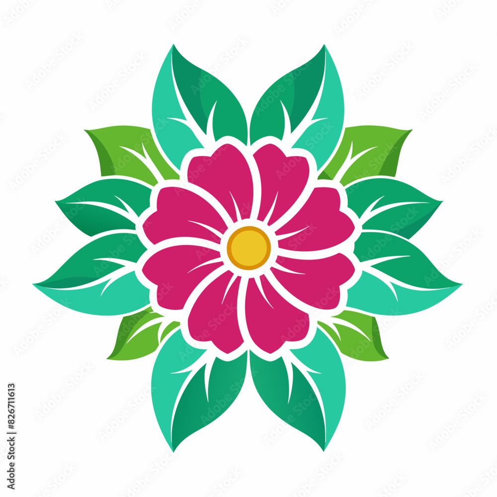 Fototapeta premium Elegant Flower Vector Illustration