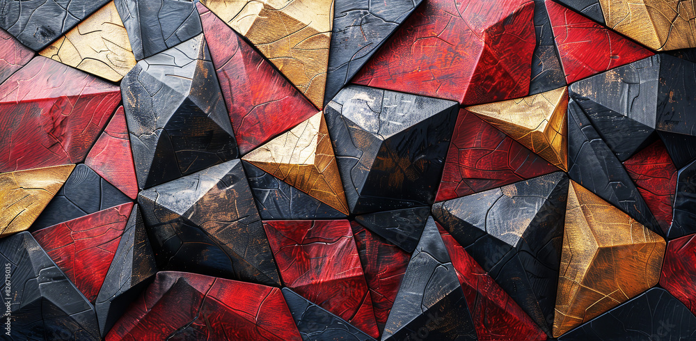 Textural representation of various geometric colors shapes ,Generated by AI Textural representation of various geometric colors shapes ,Generated by AI