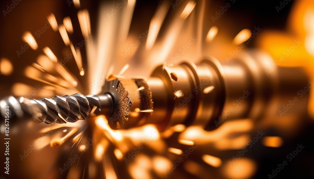 A Captivating Close-up of Dynamic Drilling Power A Captivating Close-up of Dynamic Drilling Power